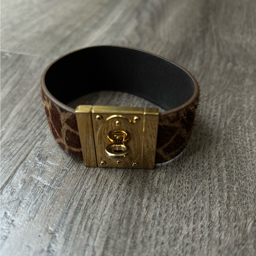 Fossil animal print bracelet